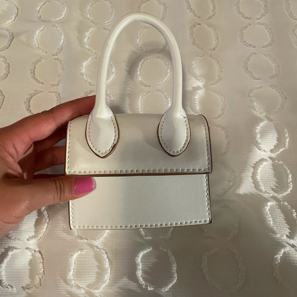 Tiny White Purse